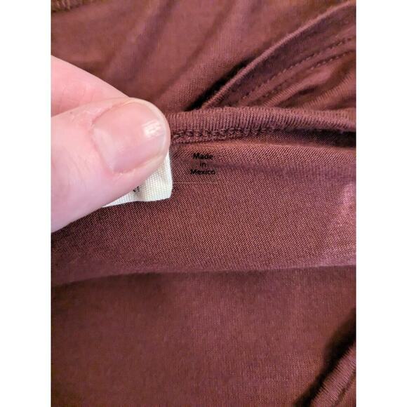 Blumin Apparel Women's Purple/Mauve Long Sleeve WeatheredShirt Dress Size Large - Picture 4 of 9